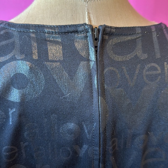 Moschino Jeans Black Love All Overr Dress The Nanny - Picture 7 of 11